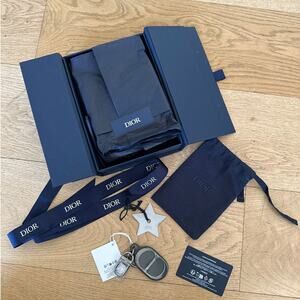 Christian Dior - CD Icon Signature Key Ring in Grained Calfskin